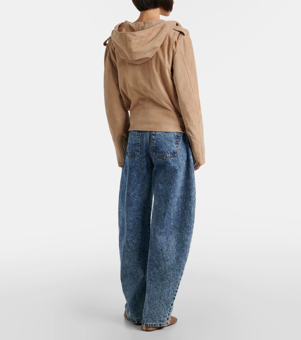 Alaïa Suede biker jacket
