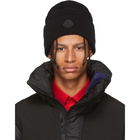 Moncler Black Knit Beanie