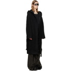 Rick Owens Black Tower Coat