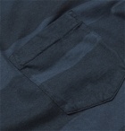 Albam - Whelan Striped Cotton-Jersey T-Shirt - Blue