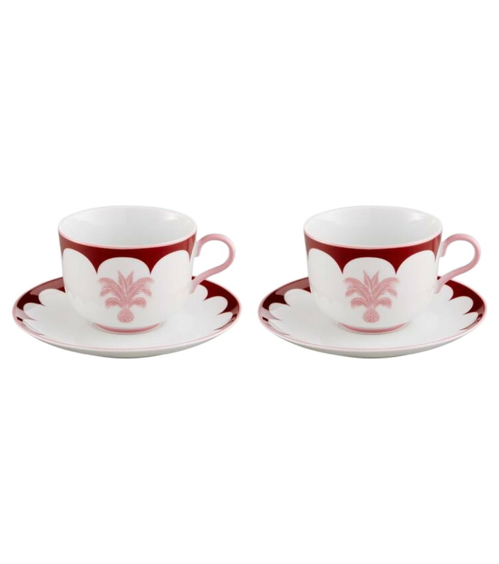 Photo: Aquazzura Casa Jaipur set of 2 teacups and saucers