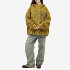 Martine Rose Women's Oversized Fleece Jacket in Green-Beige