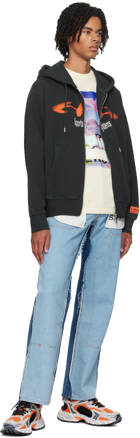 Heron Preston Black 'Sports System' Hoodie