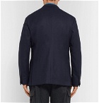 Brunello Cucinelli - Navy Unstructured Wool, Silk and Cashmere-Blend Blazer - Navy