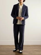 Barena - Velier Straight-Leg Garment-Dyed Cotton-Corduroy Trousers - Blue