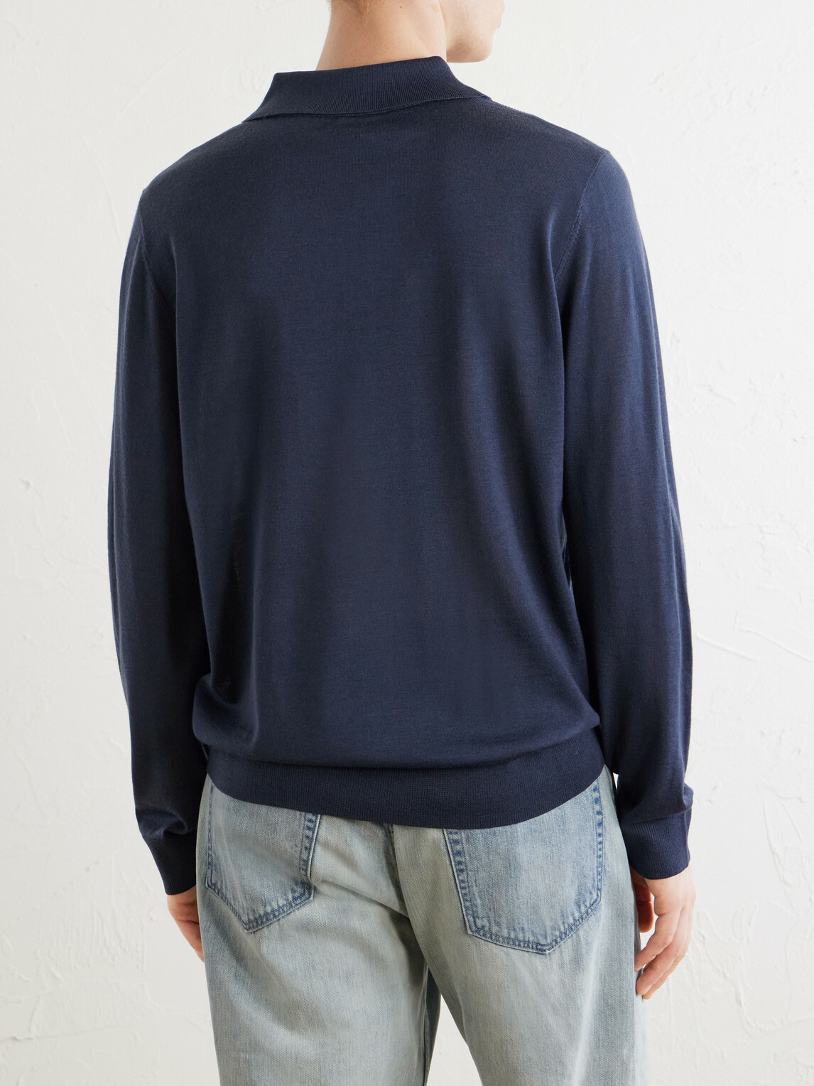Paul Smith - Merino Wool Polo Shirt - Blue