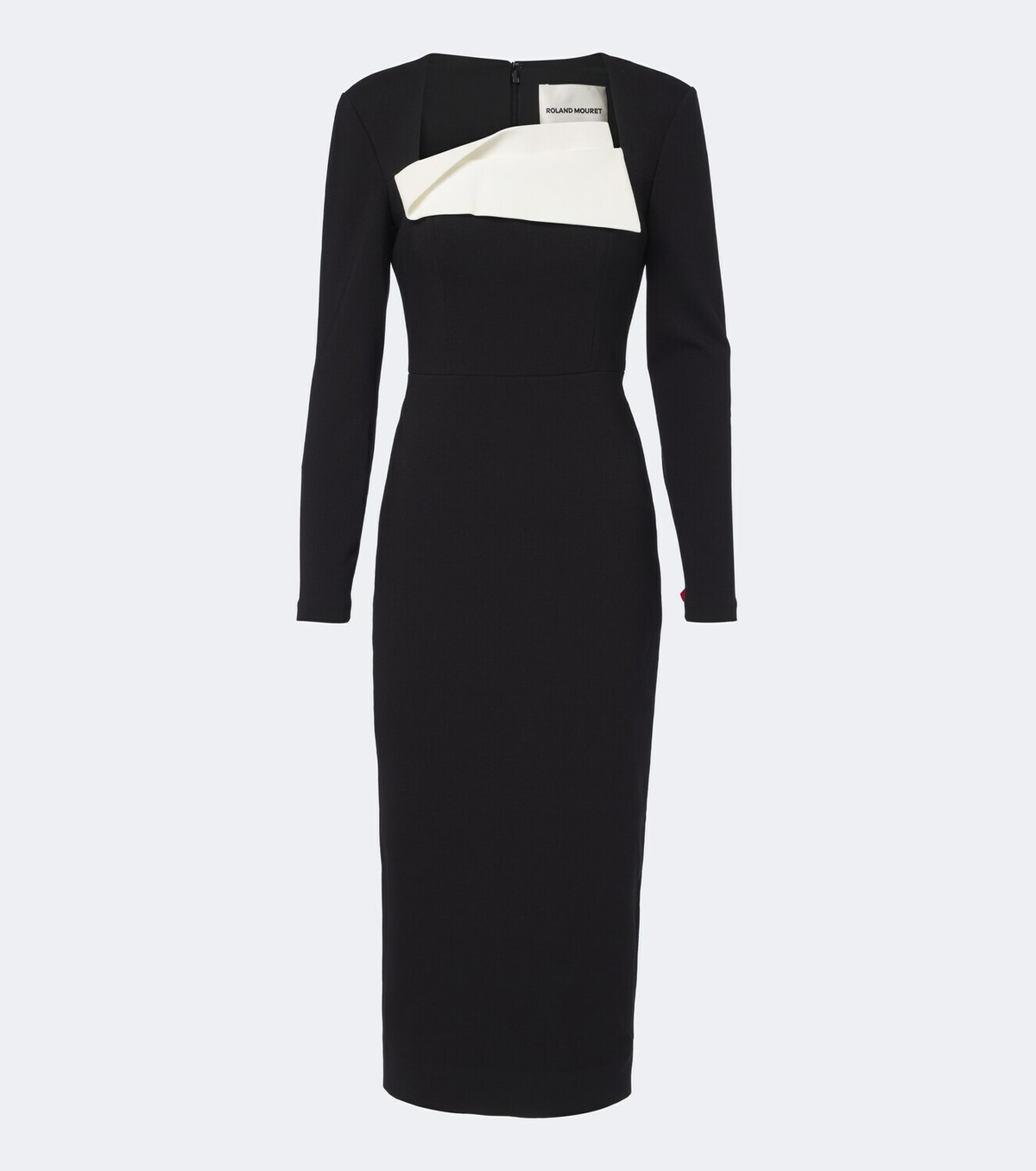 Roland Mouret Paneled crêpe cocktail dress