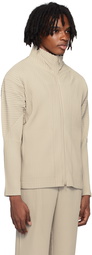 HOMME PLISSÉ ISSEY MIYAKE Beige Color Pleats Jacket