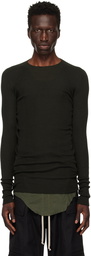 Rick Owens Green Porterville Rib Sweater