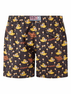 MC2 Saint Barth Man Lightweight Fabric Swim-shorts Lighting With Cryptopuppets Aperitif Print | Cryptopuppets Special Edition
