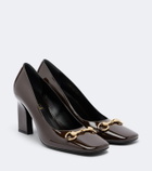 Gucci Signora Horsebit patent leather pumps
