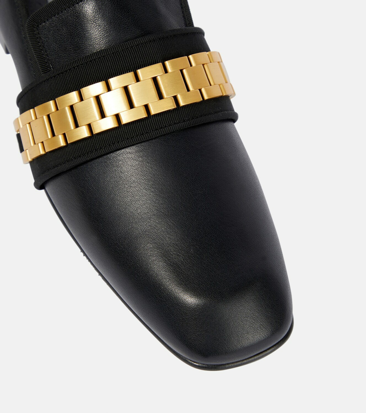 Victoria Beckham Chain-detail leather loafers