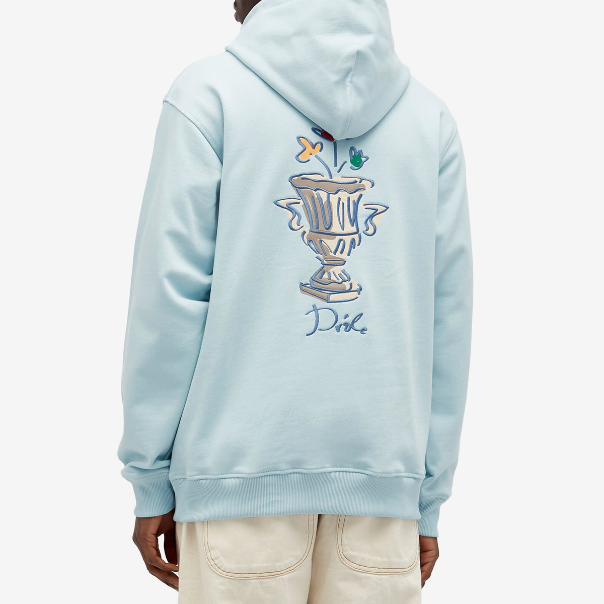 Drôle de Monsieur Men's Vase Popover Hoodie in Light Blue