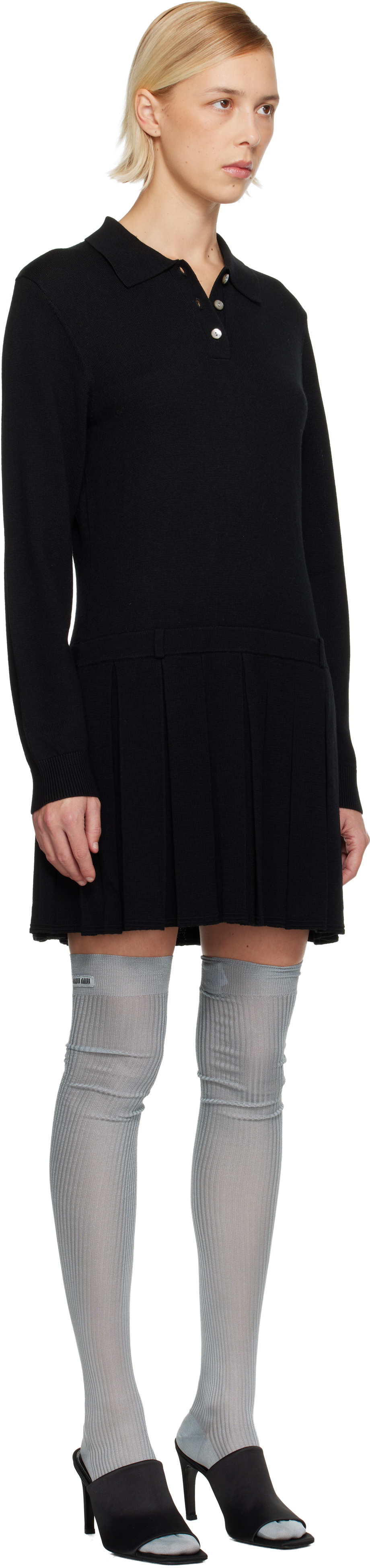 Sandy Liang Black Hague Minidress