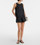 Loulou de Saison Cabo silk satin shorts