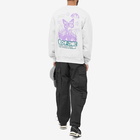 Lo-Fi Men's Psychedelics Crew Sweat in Ash Grey