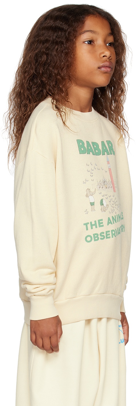The Animals Observatory Kids Beige Bear Sweatshirt