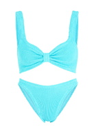 Hunza G Bonnie Seersucker Bikini - Aqua - One Size