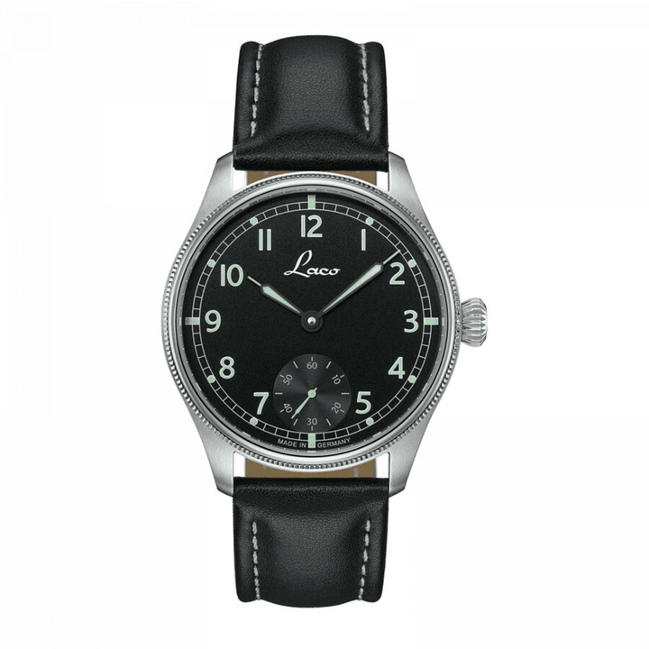 Photo: Laco Navy Watches Hand Wind Black Dial Mens Watch 862105.2