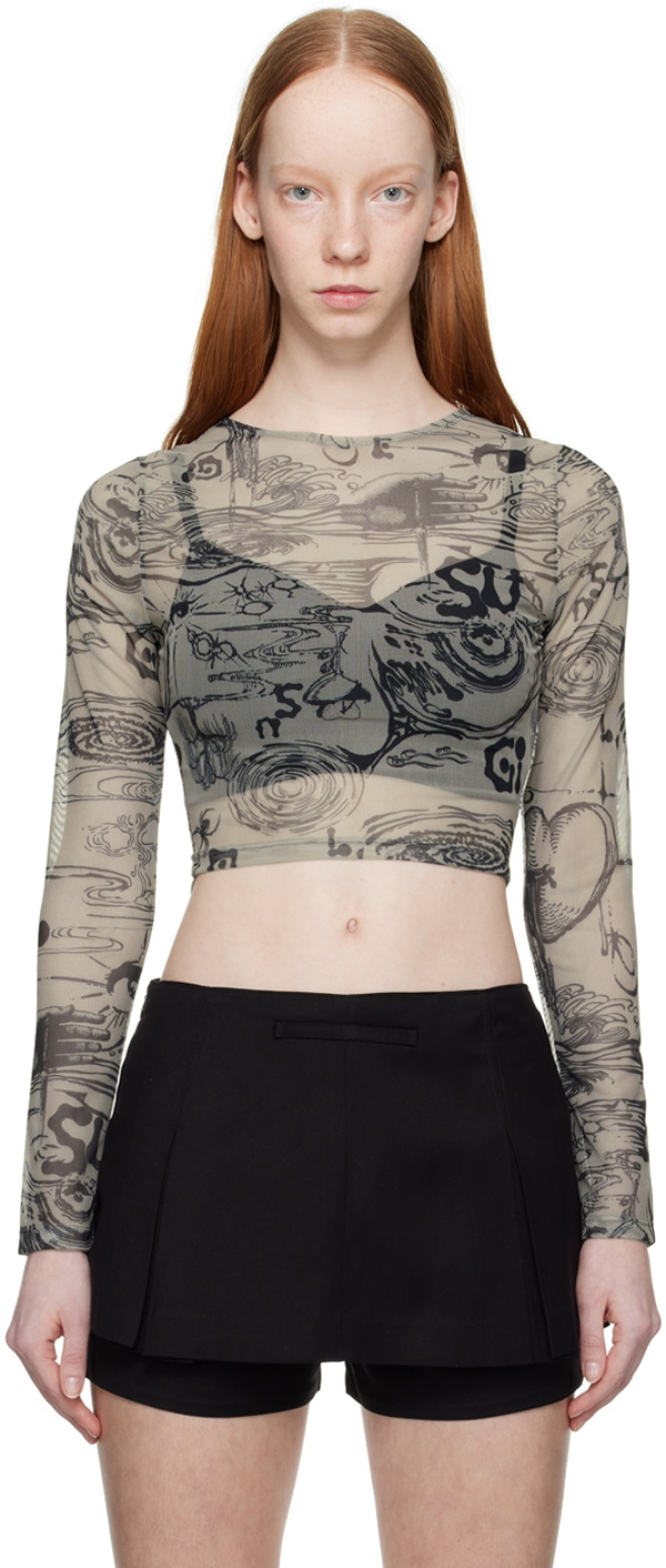 LESUGIATELIER☆Sensual Graphic Long Sleeve T-Shirt 4th restock][Jennie wearing] Sensual Graphic Long Sleeve T