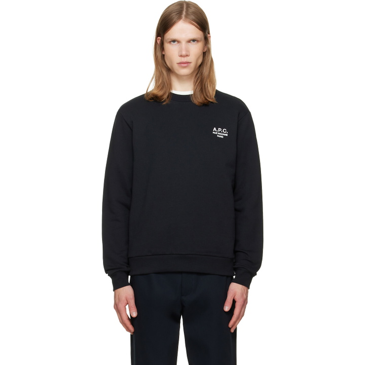 Photo: A.P.C. Black Standard 'Rue Madame' Sweatshirt