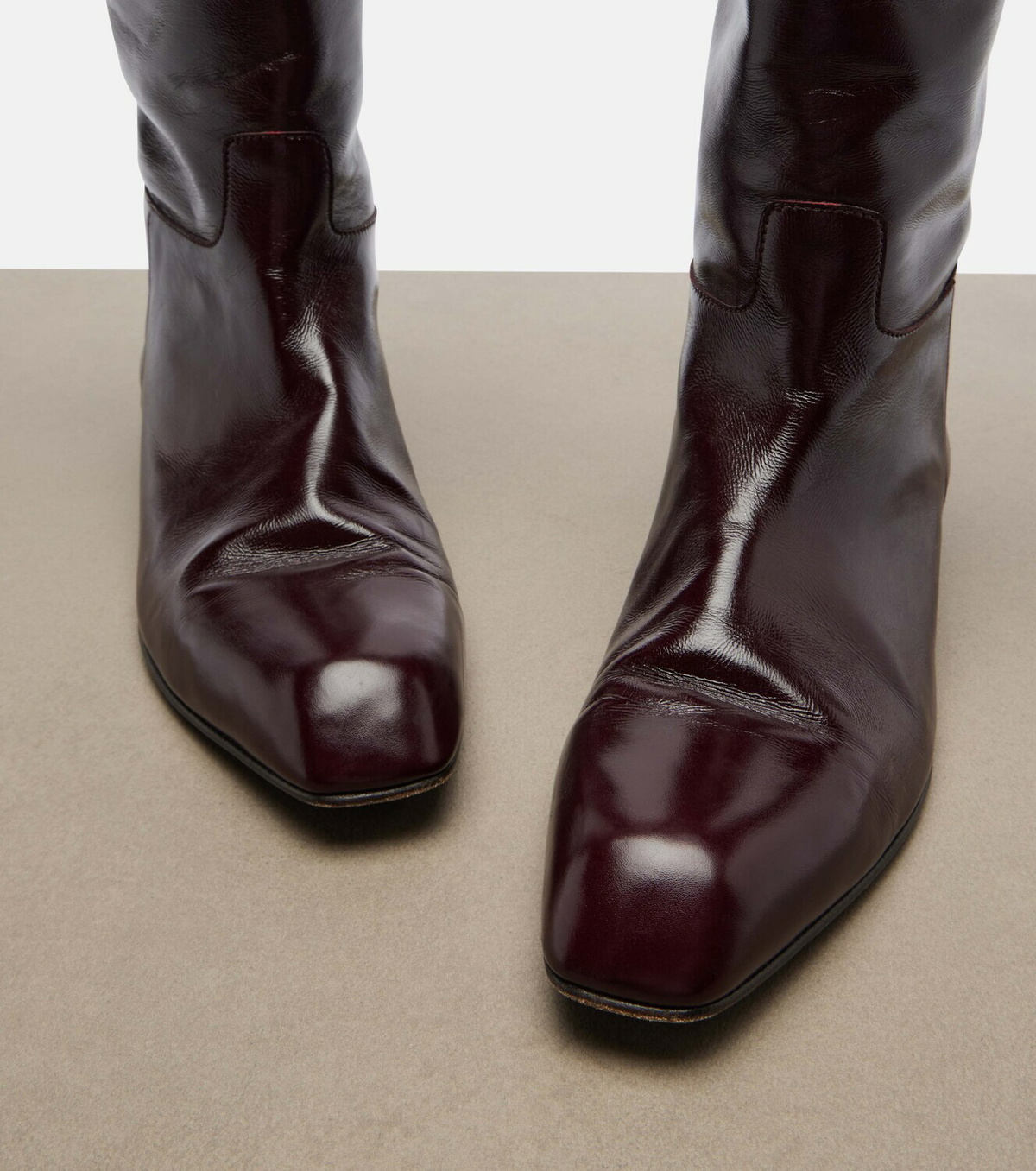 Khaite Colt leather knee-high boots