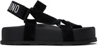 Moschino Black Suede Sandals