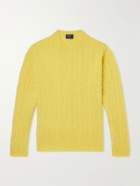 William Lockie - Cable-Knit Wool Sweater - Yellow