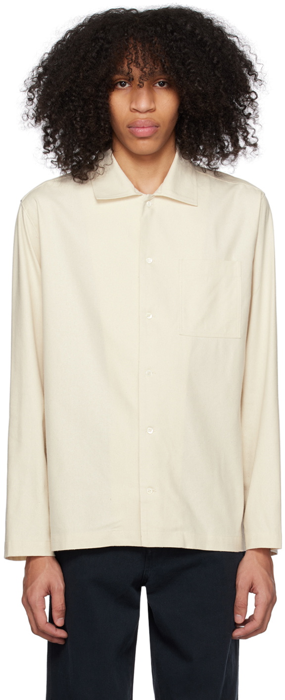 ANOTHER ASPECT Off-White Pocket Shirt ANOTHER ASPECT