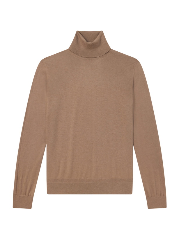 Photo: Dunhill - Cashmere Rollneck Sweater - Brown