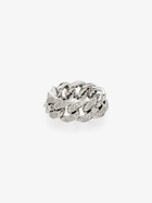 SHAY 18K White Gold Flat Link Diamond Ring