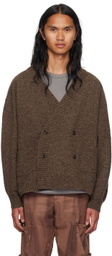 meanswhile Brown Double-Breasted Cardigan