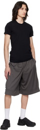 BRYAN JIMENÈZ Gray Drawstring Shorts