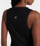 Givenchy 4G lace-up cotton-blend jersey tank top