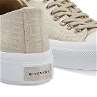 Givenchy Men's 4G Jacquard City Low Sneakers in Natural Beige
