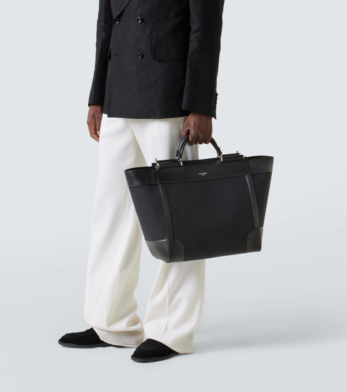 Dolce&Gabbana Leather-trimmed tote bag