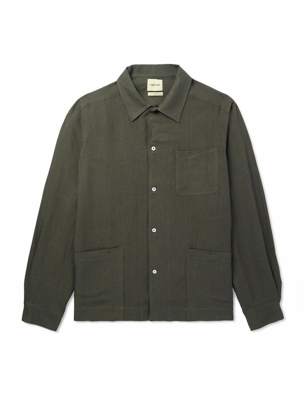 Photo: De Bonne Facture - Linen Shirt Jacket - Green