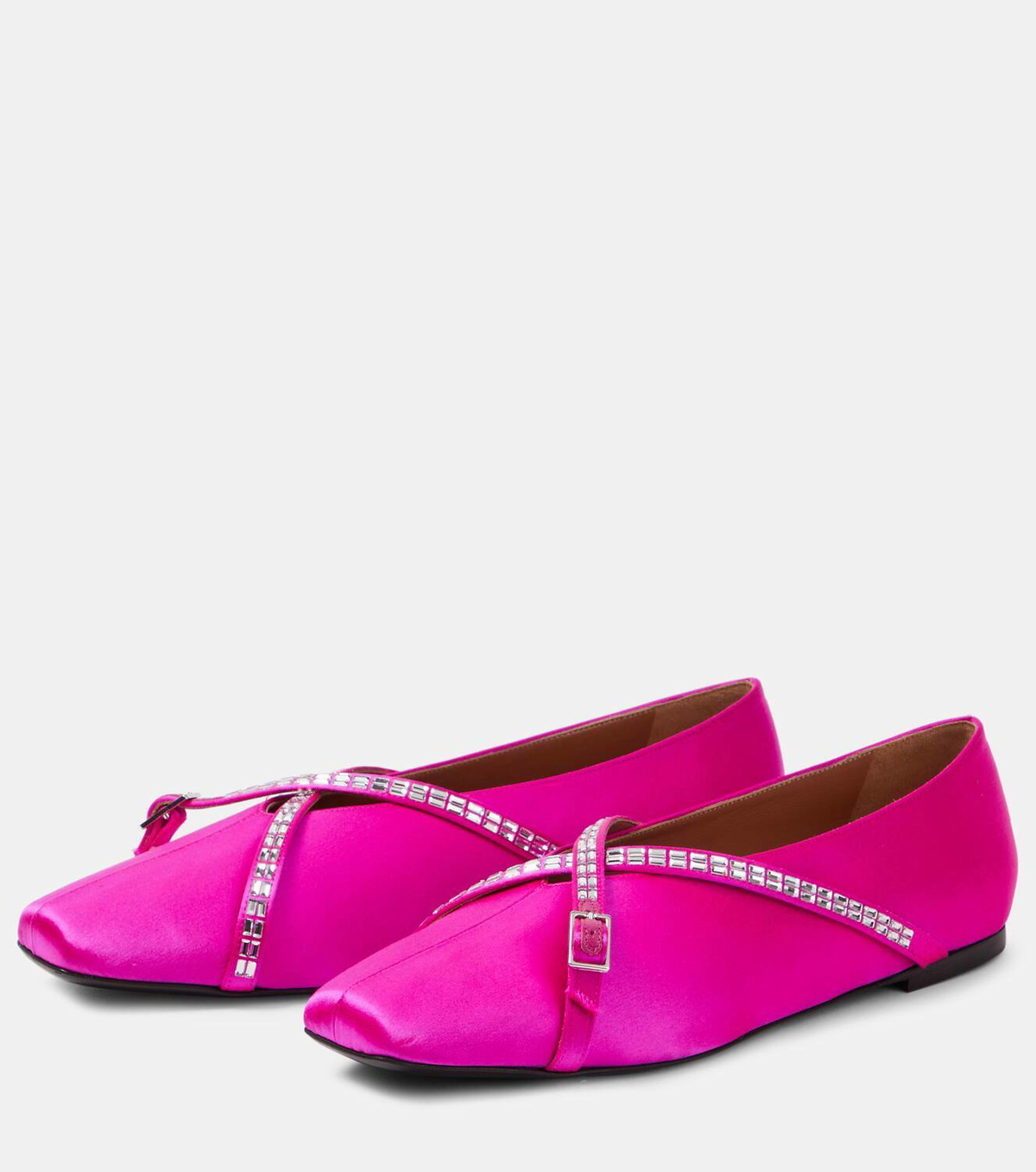 D'Accori Cara satin ballet flats