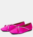 D'Accori Cara satin ballet flats
