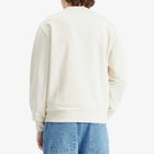 A.P.C. Men's Tyler Floral Logo Crew Sweatshirt in Ecru