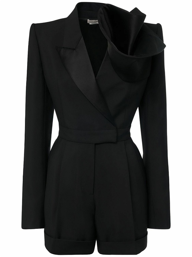 Photo: ALEXANDER MCQUEEN - Sartorial Wool All-in-one Playsuit