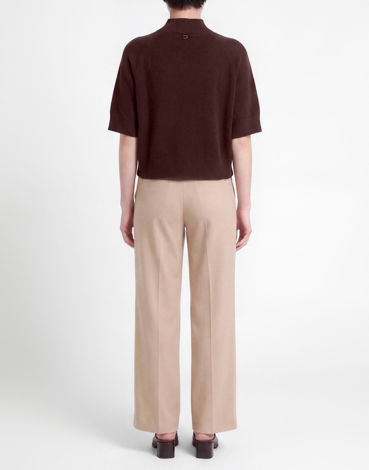 Manila Grace Womens Turtleneck Burgundy