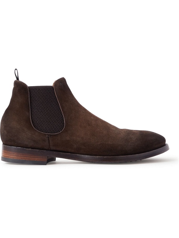 Photo: OFFICINE CREATIVE - Providence Suede Chelsea Boots - Brown