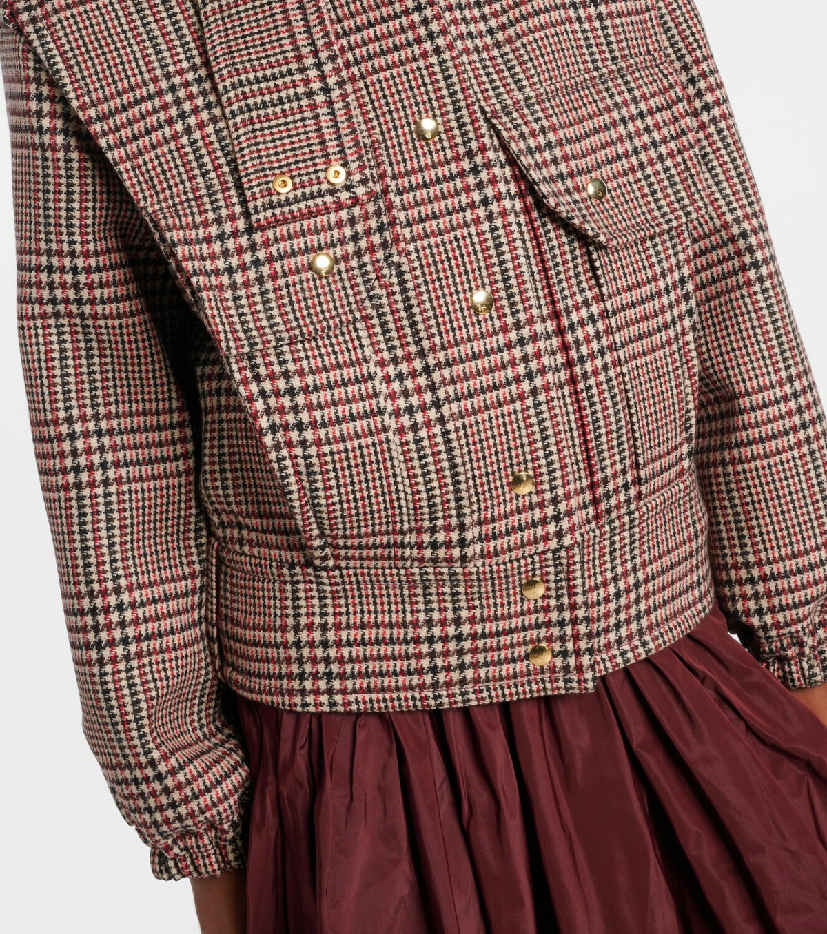 Patou Checked virgin wool jacket
