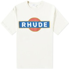 Rhude Men's Vintage Racer Logo T-Shirt in Vtg White