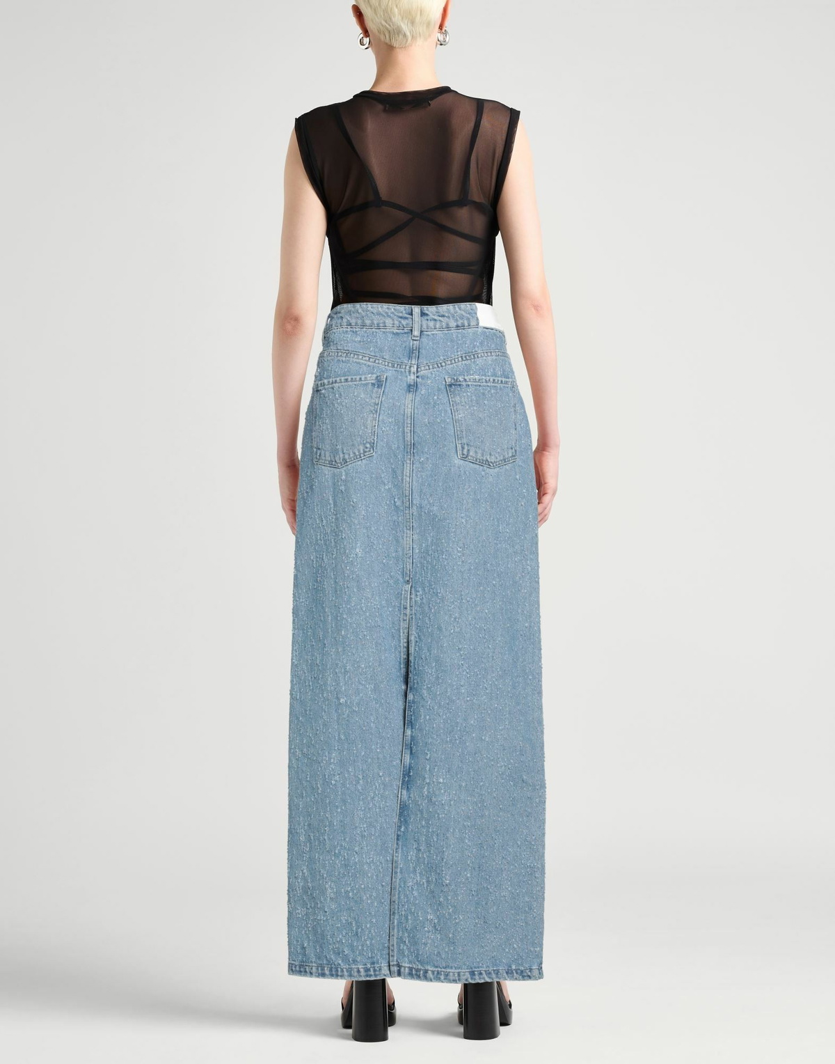 Halfboy Womens Denim skirt in Blue