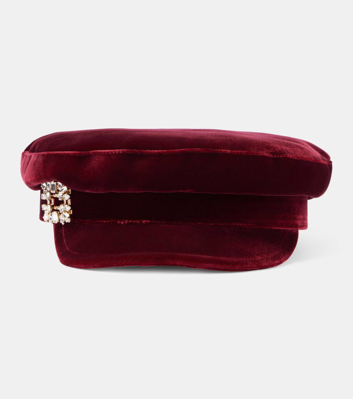 Roger Vivier Baker Boy velvet newsboy cap