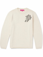 The Elder Statesman - Cotton-Jacquard Sweater - Neutrals