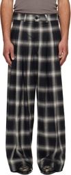 LU'U DAN Gray Triple Pleat Trousers