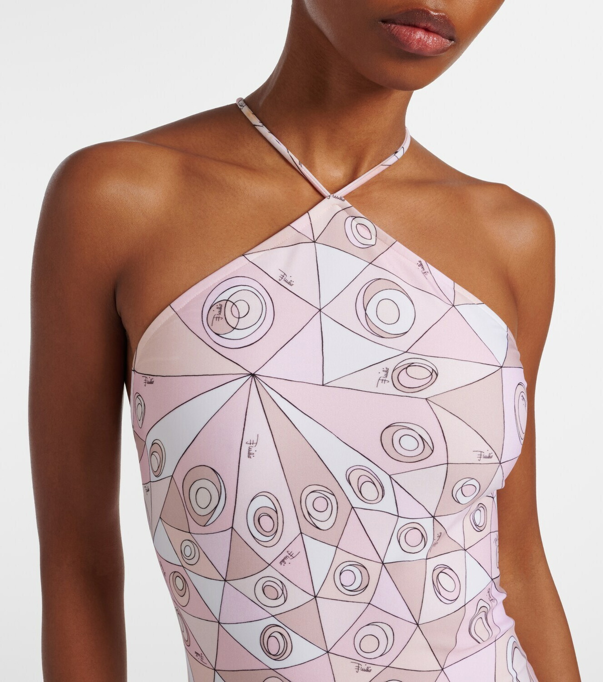 Pucci Occhi open-back swimsuit